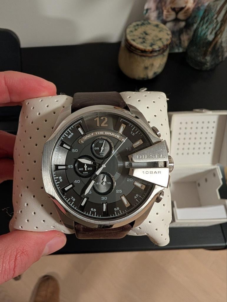 Diesel Mega Chief DZ4290 herenhorloge, Ophalen, Leer, Overige merken