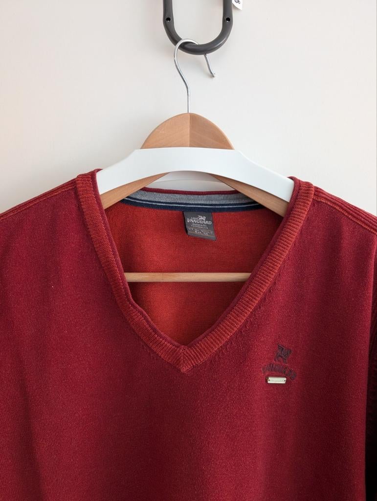 Luxe Vanguard Pullover - Dieprood - XXL - 100% katoen, Overige maten, Ophalen of Verzenden, Zo goed als nieuw, Vanguard