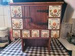 Kruidenrek met aardewerk bakjes, Antiek en Kunst, Antiek | Keukenbenodigdheden, Ophalen