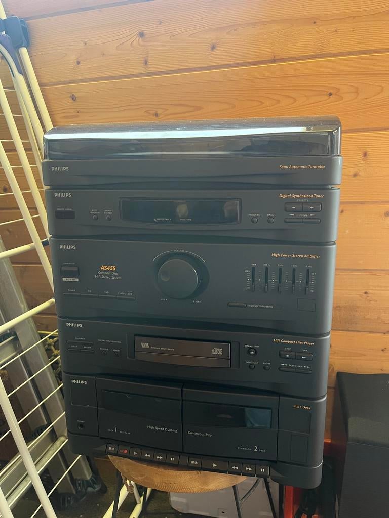 Stereo toren set Philips AS455 zeer nette staat, Audio, Tv en Foto, Stereo-sets, Ophalen, Tuner of Radio, Philips