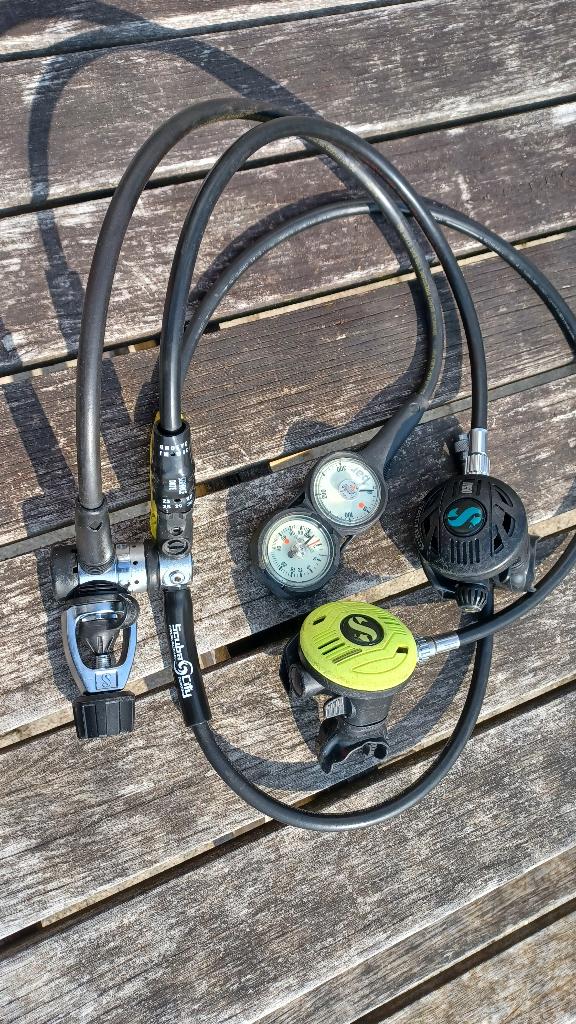 Scubapro MK20 automaten 2-delig console incl servicebeurt!, Watersport en Boten, Duiken, Ophalen of Verzenden, Zo goed als nieuw