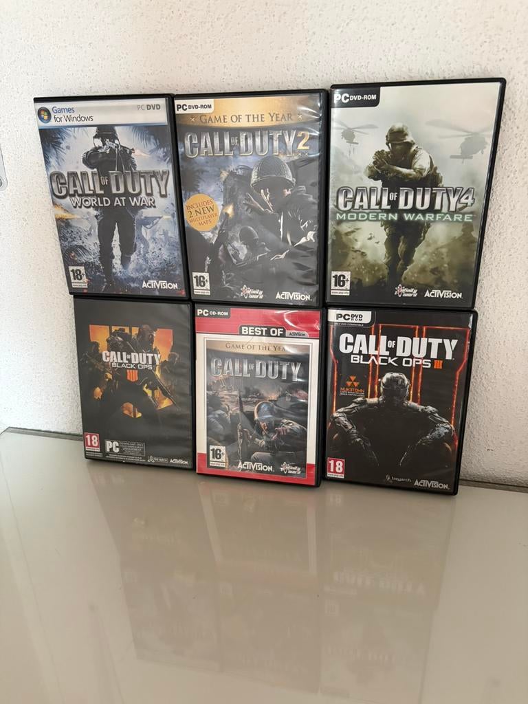 Call of Duty pc dvd’s, Spelcomputers en Games, Games | Pc, Vanaf 18 jaar, Shooter, 1 speler, Ophalen of Verzenden