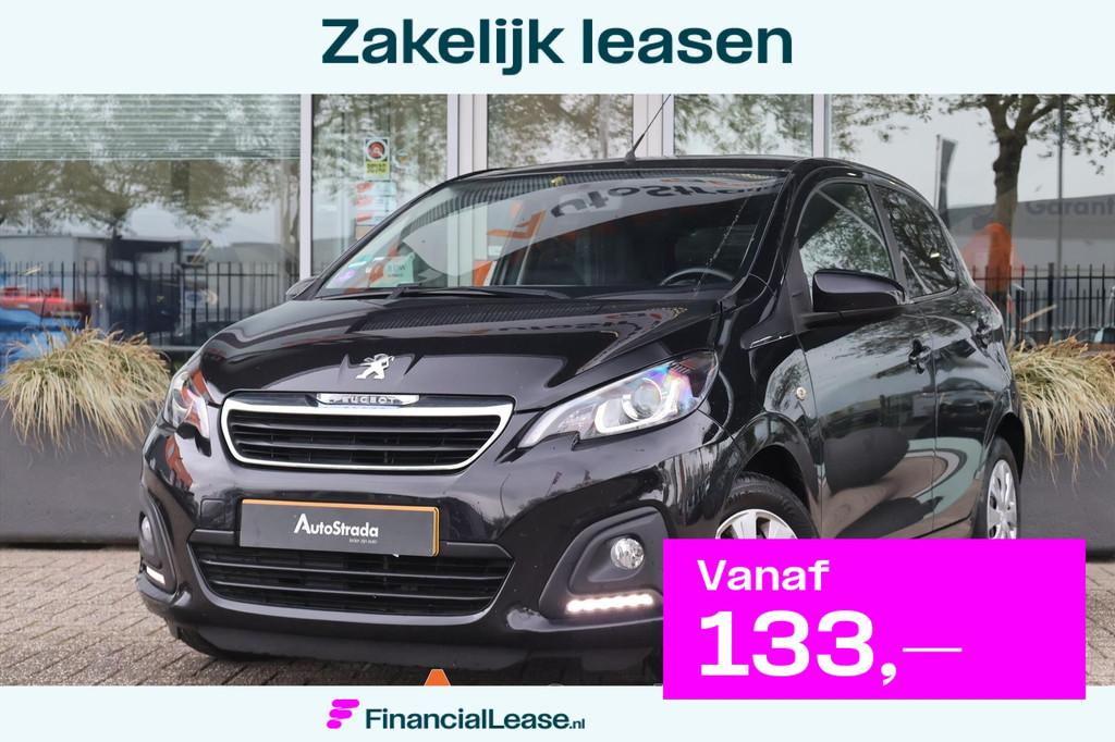 Peugeot 108 Active 1.0 e-VTi 5DEURS 72pk | Carplay | Camera, Stof, Gebruikt, Met garantie (alle), 4 stoelen