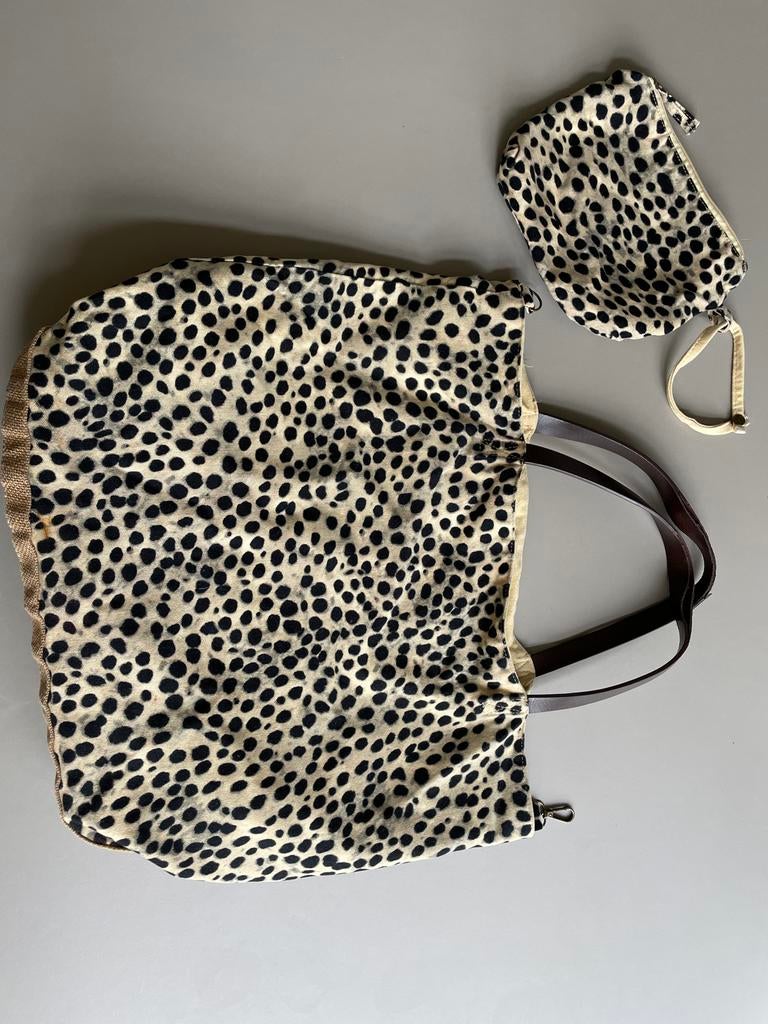 Yaya shopper/strandtas met tijgerprint en klein tasje, Sieraden, Tassen en Uiterlijk, Tassen | Damestassen, Ophalen of Verzenden