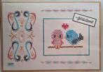Geborduurde wenskaarten Huwelijk, Nieuw, Man of Vrouw, Info@sparklecrafts.nl, Ophalen of Verzenden