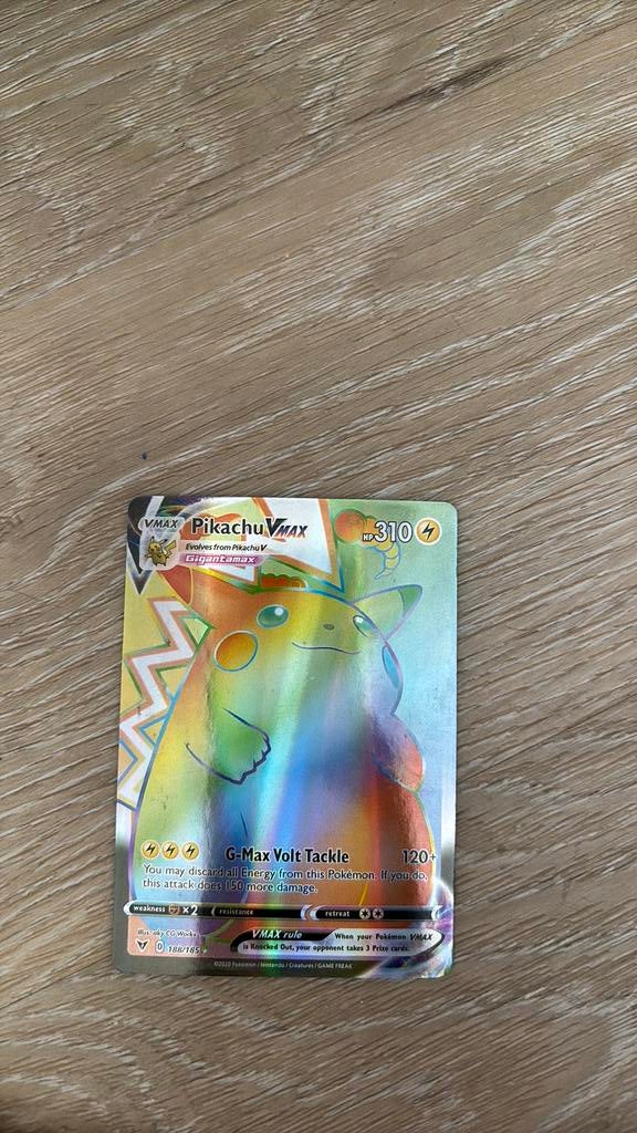 Pikachu vmax, Ophalen, Zo goed als nieuw