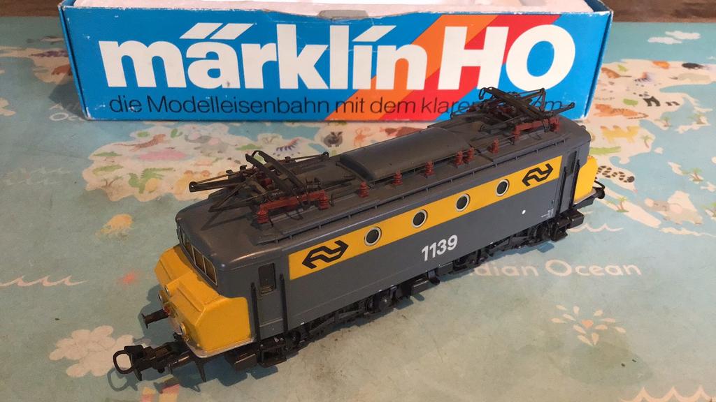 Nette trein van marklin.  1139. In ovp.  Gelijkstroom, Gelijkstroom, Wagon, Ophalen of Verzenden, Zo goed als nieuw