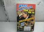 vhs 18a jerry springer too het for tv, Cd's en Dvd's, Alle leeftijden, Ophalen of Verzenden, Gebruikt, Komedie