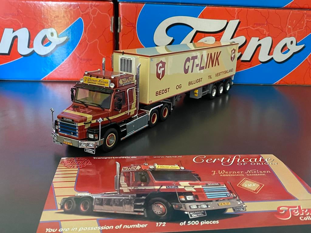 Tekno Werner Nielsen, Hobby en Vrije tijd, Modelauto's | 1:50, Ophalen of Verzenden, Zo goed als nieuw, Bus of Vrachtwagen, Tekno