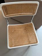 Vintage buisframe stoel met webbing - Chroom en wit, Ophalen