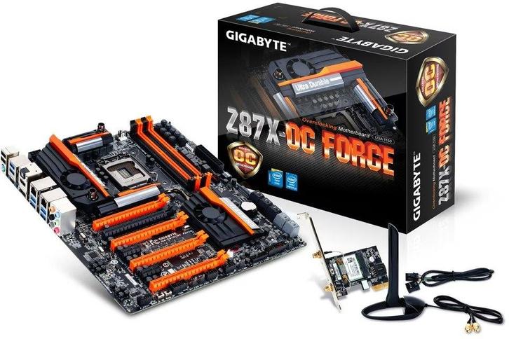 Gigabyte GA-Z87X-OC Force Moederbord, Computers en Software, Moederborden, Zo goed als nieuw, Intel, DDR3, Ophalen of Verzenden