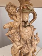 Tafellamp met engelen (craqule), Antiek en Kunst, Ophalen of Verzenden