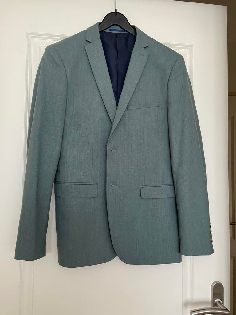 Colbert  merk WE slim fit grijsgroen maat 48, Ophalen of Verzenden, Zo goed als nieuw, Maat 48/50 (M), Groen