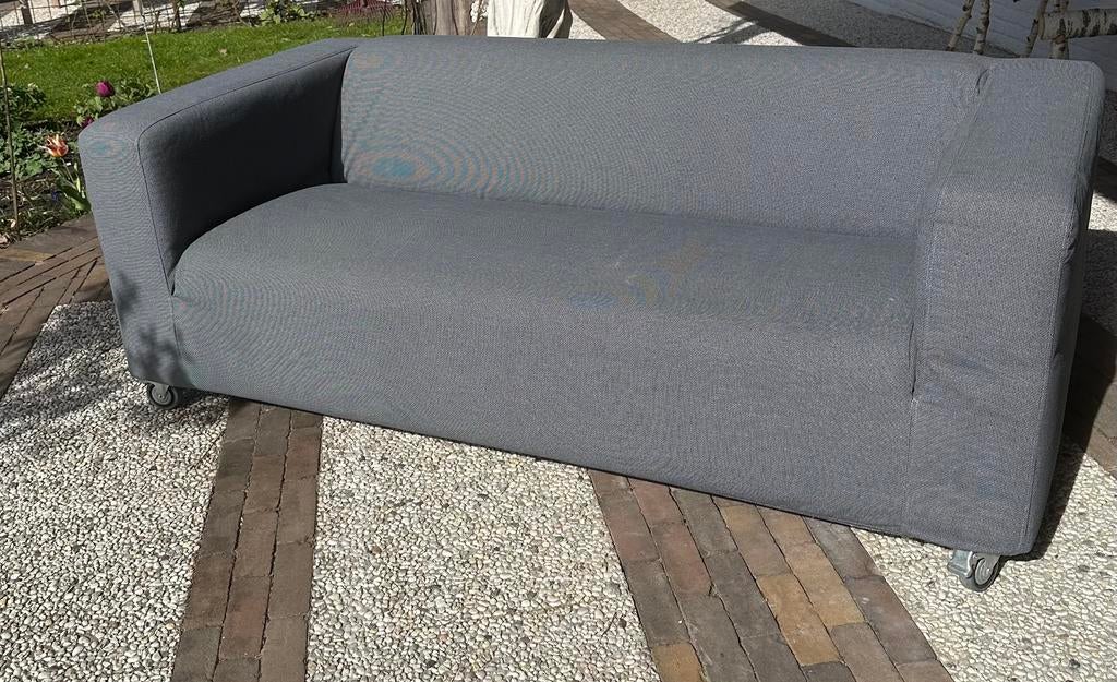 IKEA Klippan hoes 2-zitsbank Kabusa Dark Grey, 150 tot 200 cm, Tweepersoons, 75 tot 100 cm, Ophalen of Verzenden