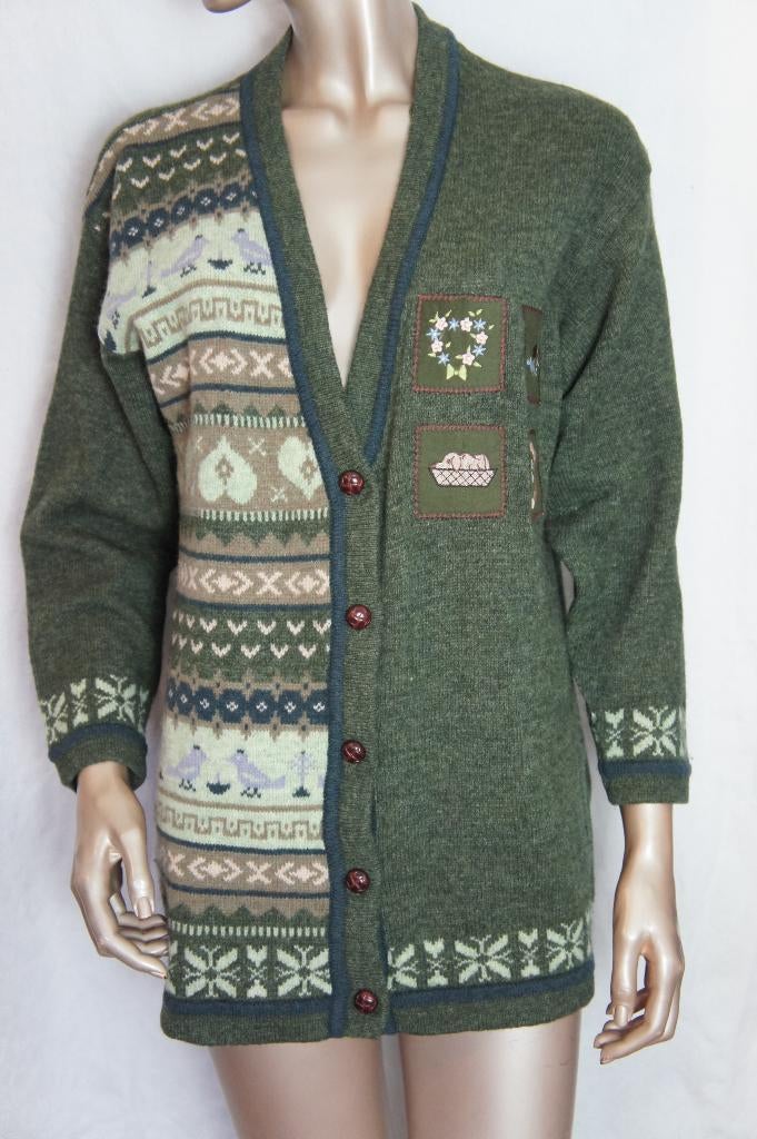 C&A LAMBSWOOL vest maat, Kleding | Dames, Verzenden, Zo goed als nieuw, Maat 46/48 (XL) of groter, Groen