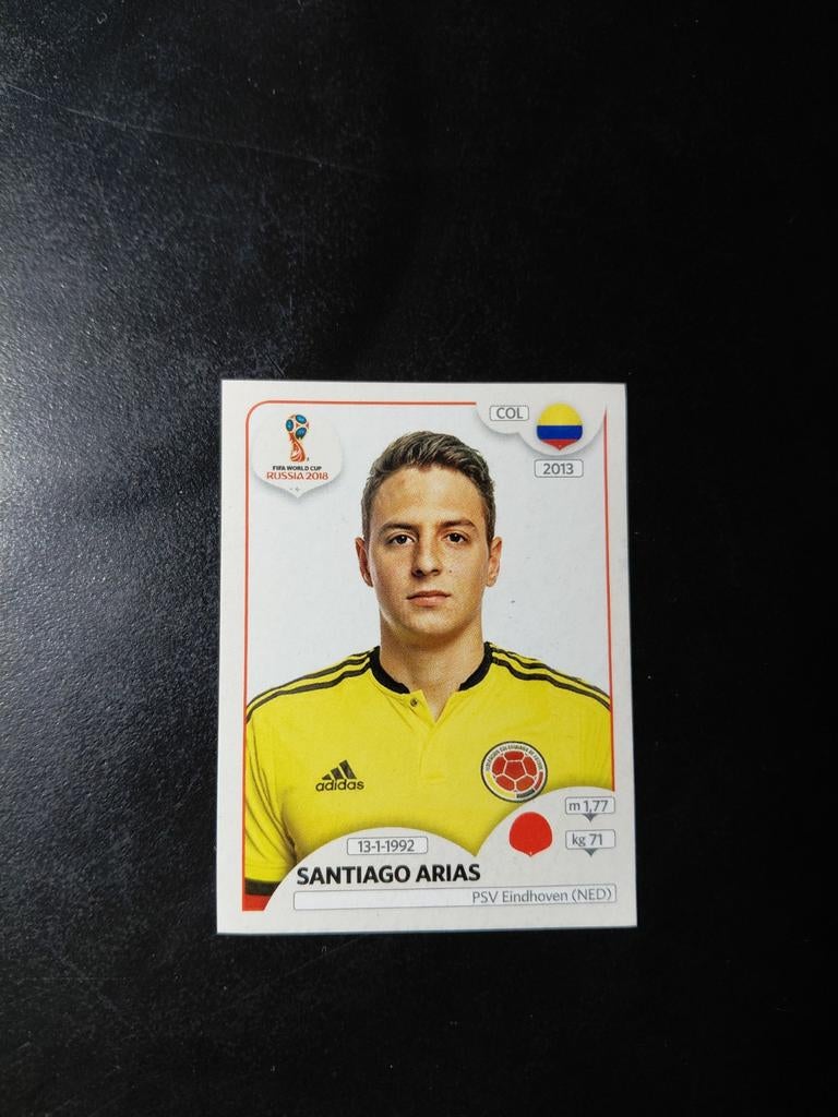 Santiago arias (colombia/psv) panini wk 2018, Ophalen of Verzenden, Nieuw, PSV, Poster, Plaatje of Sticker