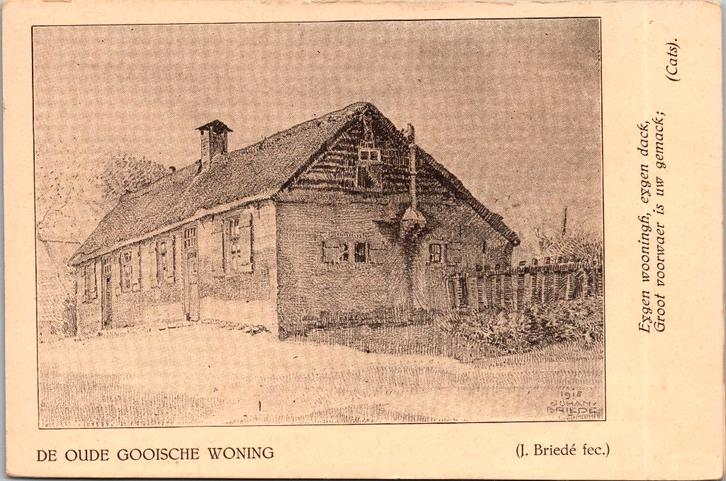 Laren - De Oude Gooische Woning, Verzamelen, Ansichtkaarten | Nederland, Ongelopen, Noord-Holland, 1920 tot 1940, Verzenden