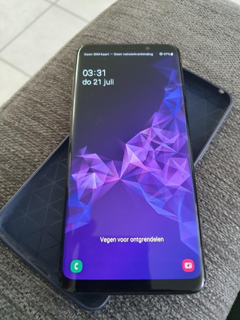 In nieuwstaat/krasvrije Samsung S9 plus, 64 GB, Ophalen of Verzenden, Zo goed als nieuw, Zwart