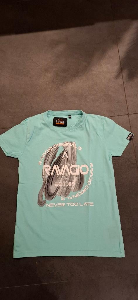 Blauw shirt maat 140/146. Ravagio kinderkleding. T-shirt., Kinderen en Baby's, Kinderkleding | Maat 140, Ophalen of Verzenden