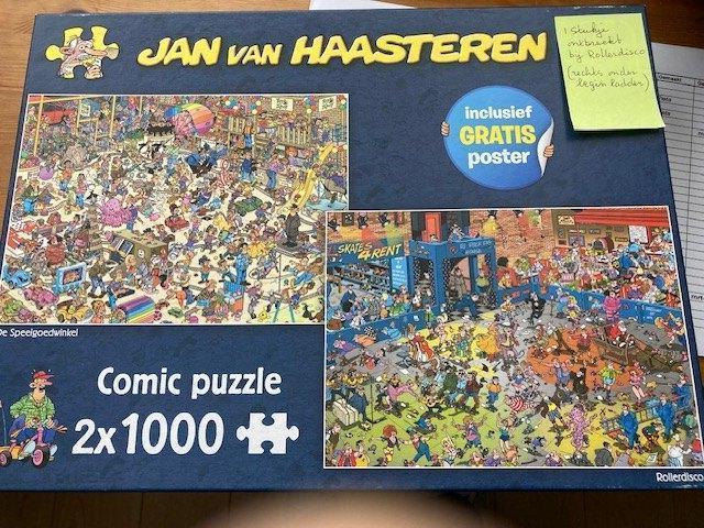 van Haasteren puzzel, 1000 stukjes, Hobby en Vrije tijd, Denksport en Puzzels, Zo goed als nieuw, Legpuzzel, 500 t/m 1500 stukjes