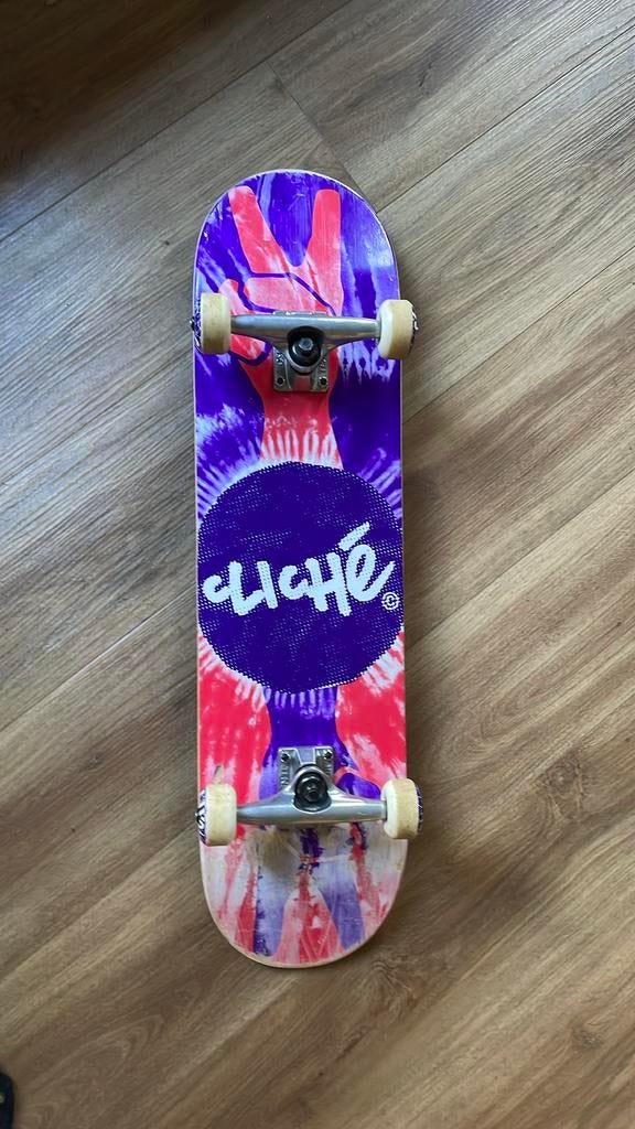 Cliché Skateboard dek 8 inch 52 mm peace, Ophalen, Gebruikt, Skateboard