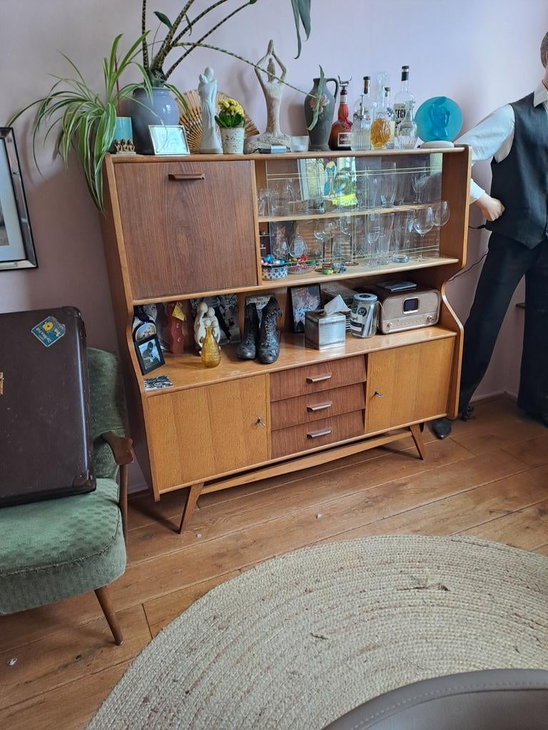 Mooie vintage kast / dressoir uit de jaren '60, Ophalen of Verzenden