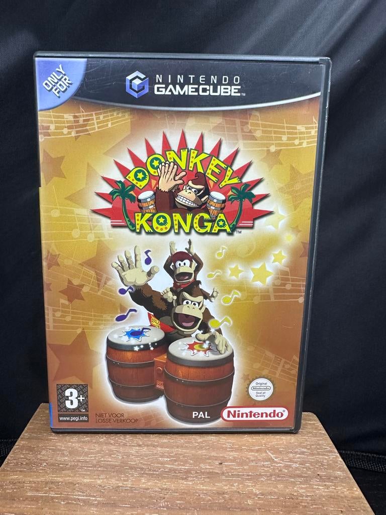 Donkey Konga - Nintendo GameCube (Compleet met boekjes), Spelcomputers en Games, Games | Nintendo GameCube, Muziek, S, G, 1 speler