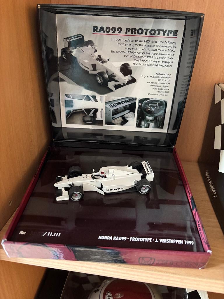 Jos Verstappen Honda RA99 Limited edition, Ophalen of Verzenden, Zo goed als nieuw, Formule 1