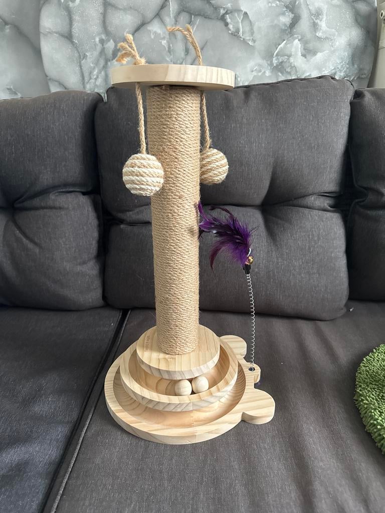 Houten krabpaal te koop, Dieren en Toebehoren, Kattenspeelgoed, Ophalen, Nieuw, Overig speelgoed