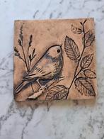 Vintage studio pottery vogel wandhanger botanisch, Verzenden