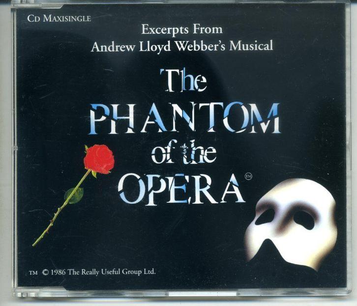 The Phantom of the Opera 3 nrs cd maxisingle 1986 ZGAN, Cd's en Dvd's, Cd's | Filmmuziek en Soundtracks, Zo goed als nieuw, Ophalen of Verzenden