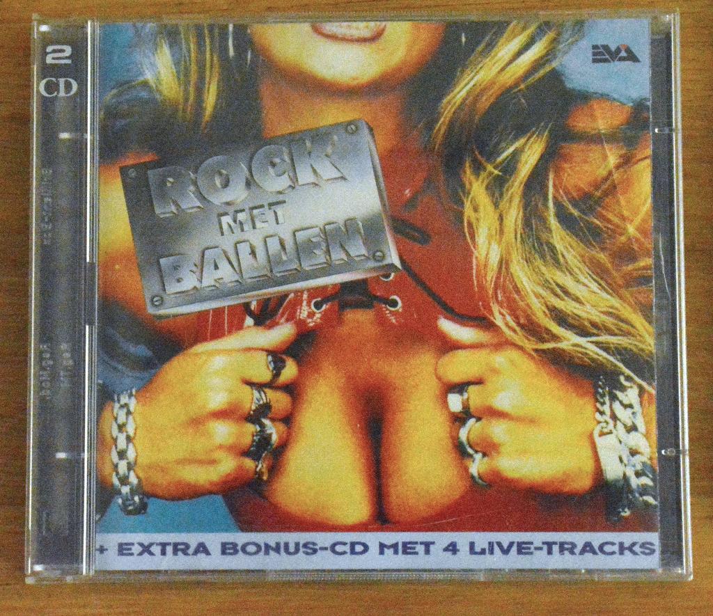 cd:  Rock met ballen + bonus cd - Div. artiesten, Ophalen of Verzenden, Zo goed als nieuw