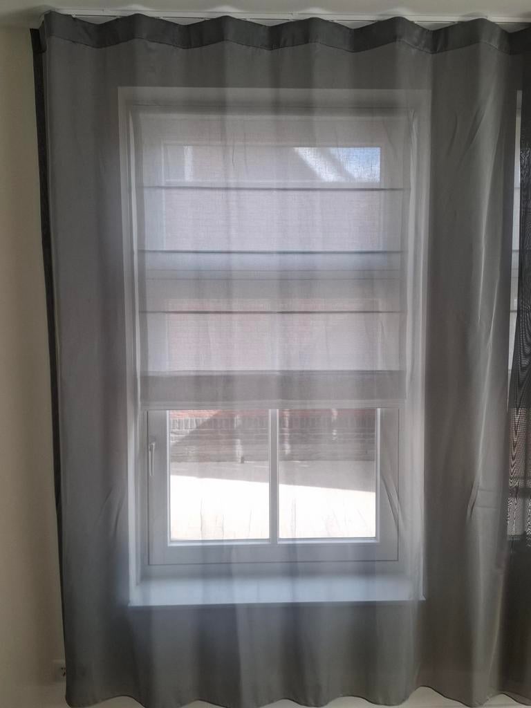 Grijs inbetween wave gordijn, Huis en Inrichting, Stoffering | Gordijnen en Lamellen, Modern, Wave, Gebruikt, 200 cm of meer, Ophalen of Verzenden