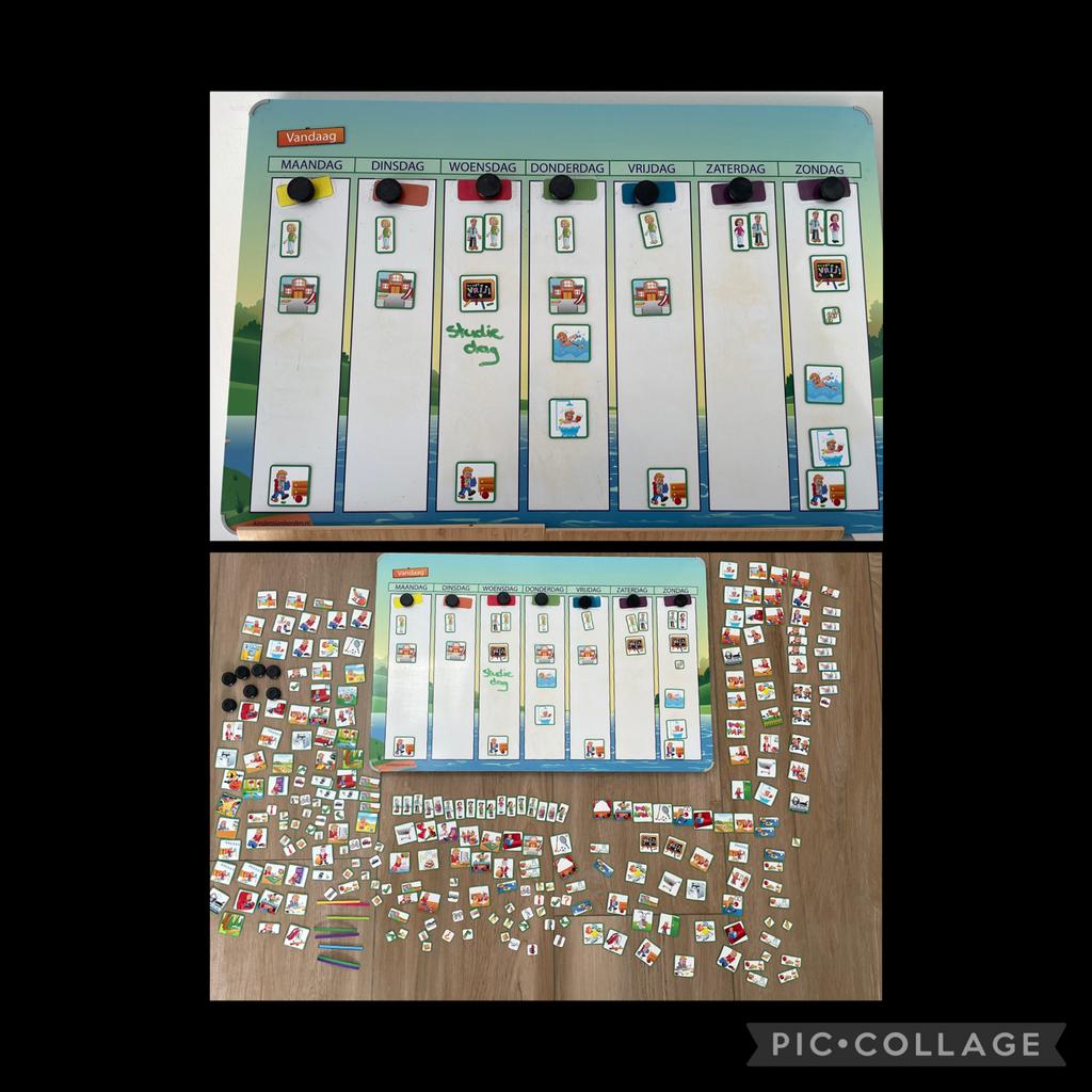 Kinderplanbord met magneten - dagritme en taken, Kinderen en Baby's, Speelgoed | Educatief en Creatief, Gebruikt, Ontdekken, Ophalen of Verzenden