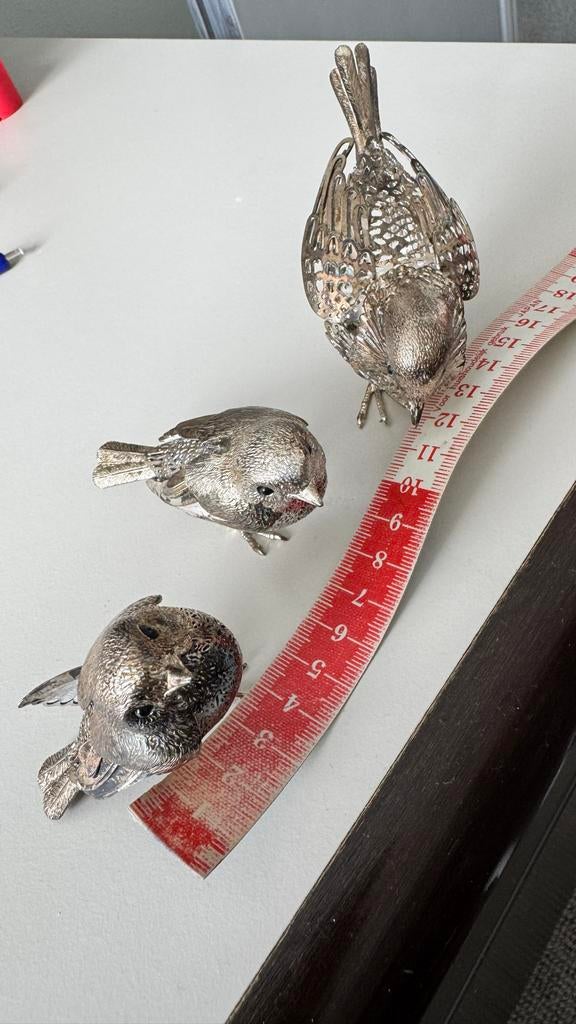 Christofle Frankrijk Zilveren Vogels (Set van 3), Ophalen of Verzenden, Zilver