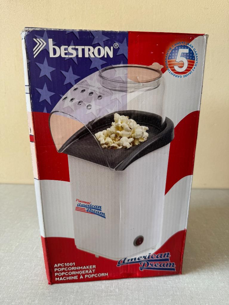 NIEUW in de doos: Popcornmaker popcorn machine, Ophalen of Verzenden, Nieuw