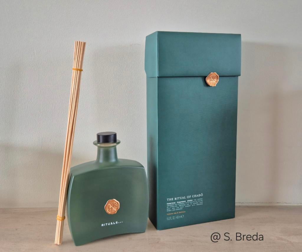 Rituals Limited | Chado | 450 ml Geurstokjes Geurstokken, Ophalen of Verzenden, Nieuw, Groen, Glas