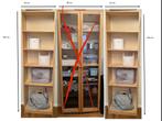 2x Ikea billie boekenkast berken, Ophalen, Met plank(en), Gebruikt, 200 cm of meer