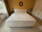 Swiss Sense boxspring 180 x 200 met Emma topper, gratis, Ophalen, Strak, Gebruikt, Beige