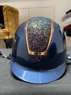 Cap HH Regal Sparkle blauw rose goud rosegold M 55-57 ZGAN, Ophalen of Verzenden, Zo goed als nieuw, Dressuur, Cap