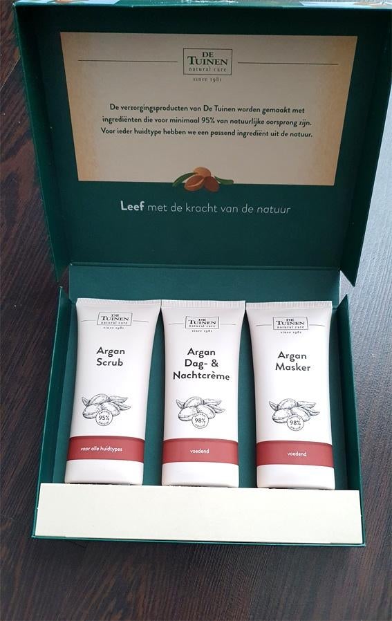 cadeau set argan masker creme scrub vegan verjaardag tuinen, Sieraden, Tassen en Uiterlijk, Uiterlijk | Gezichtsverzorging, Verzenden