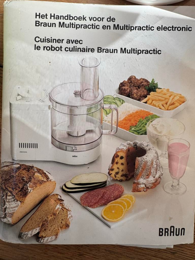 Braun Multipractic 44 de luxe (type 4262) met accessoires, Witgoed en Apparatuur, Keukenmixers, Ophalen, Gebruikt, 3 snelheden of meer