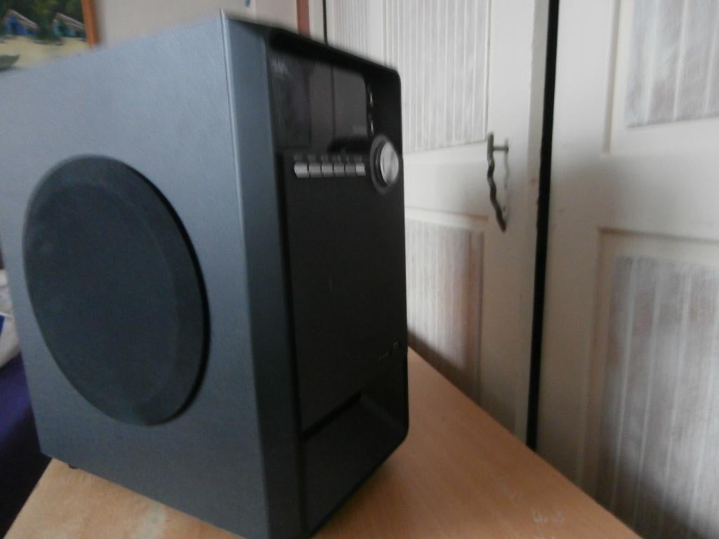 luidspreker speaker box geluidsbox stereo versterker, Ophalen of Verzenden, Gebruikt, Minder dan 60 watt, Overige merken