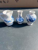 Antieke Delfts Blauw Miniatuur Kruikjes Set, Ophalen of Verzenden