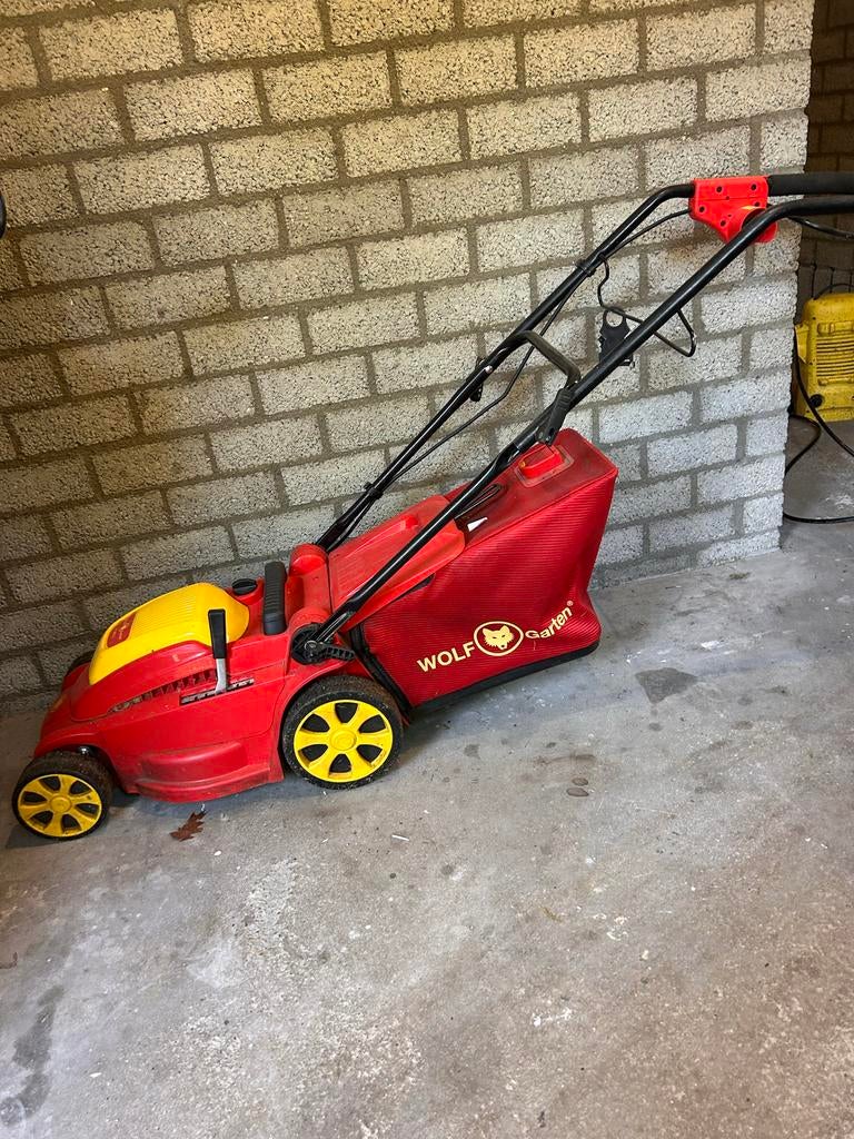 Wolf Garten Elektrische Grasmaaier, Tuin en Terras, Grasmaaiers, Ophalen, Gebruikt, Elektrische grasmaaier, Opvangbak