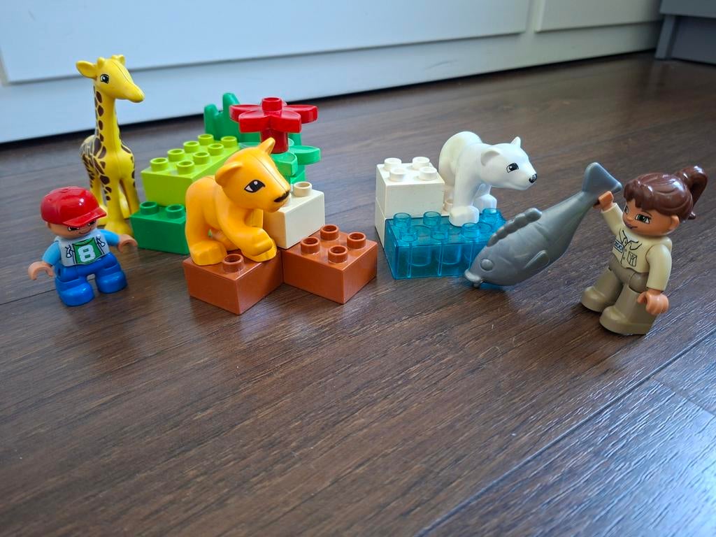 Duplo Dierentuin Set - met Giraffe, Leeuw en meer!, Kinderen en Baby's, Speelgoed | Duplo en Lego, Gebruikt, Overige thema's, Ophalen of Verzenden