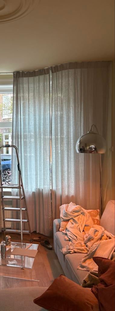 Ikea Dytåg gordijnen zeegroen/blauwig 4x 145x300cm (2 paar), Ophalen, 100 tot 150 cm, Zo goed als nieuw, 200 cm of meer