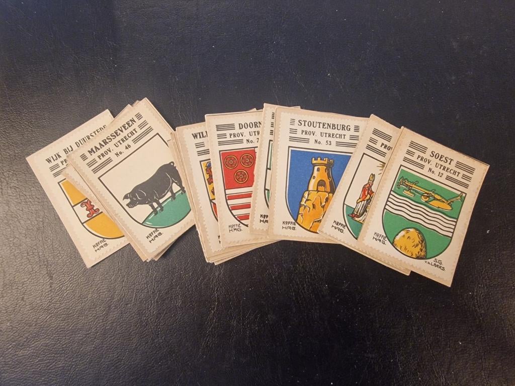 Postzegels met gemeente wapen uit Utrecht op papier., Postzegels en Munten, Postzegels | Nederland, Ophalen of Verzenden