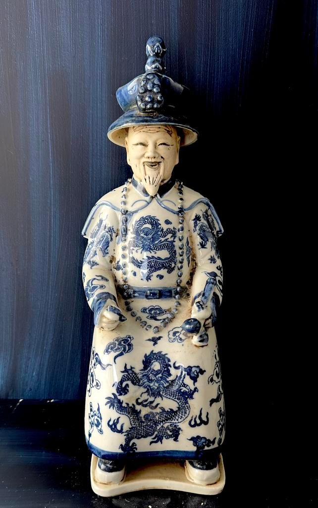 Beeldje van Chinese zittende keizer, Ophalen of Verzenden, Zo goed als nieuw, Mens