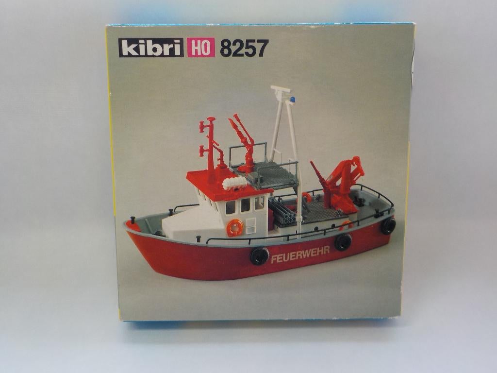 Kibri H0 8257 Bouwpakket Brandweerboot / Brandweerschip, Ophalen of Verzenden, Nieuw, 1:50 tot 1:200, Overige merken